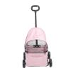Keenso Pet Stroller with Canopy for Small Dogs and Cats, Lightweight, Easy to Assemble, Multifunctional (Rose) view 4