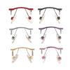 ZHUNTE Eyeglass Nose Pads, 1 Pc, Universal Eyeglass Accessory, Replacement Frame Repair Parts (Light Red) view 1