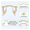 ZHUNTE Eyeglass Nose Pads, 1 Pc, Universal Eyeglass Accessory, Replacement Frame Repair Parts (Light Red) view 4
