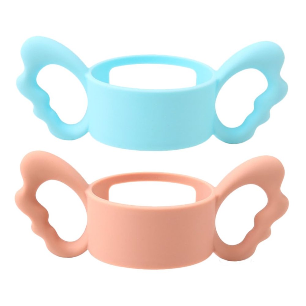 Silicone Bottle Handles, 2-Pack, Wide Opening, Ergonomic