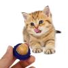 Catnip Ball Cat Treats, 4-Pack, Blue, with Transparent Cover view 2