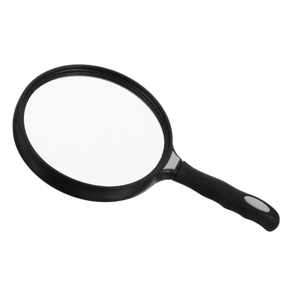 Healvian Lightweight Handheld Reading Magnifier for Seniors, 3x Magnification, Acrylic, for Books and Newspapers
