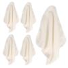 GALPADA Exfoliating Washcloths, 5-Pack, 20 x 20 cm, Beige view 1