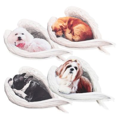 JECOMPRIS 4-Piece Dog Keychain Set