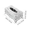 European-Style Acrylic Tissue Box for Desk view 2