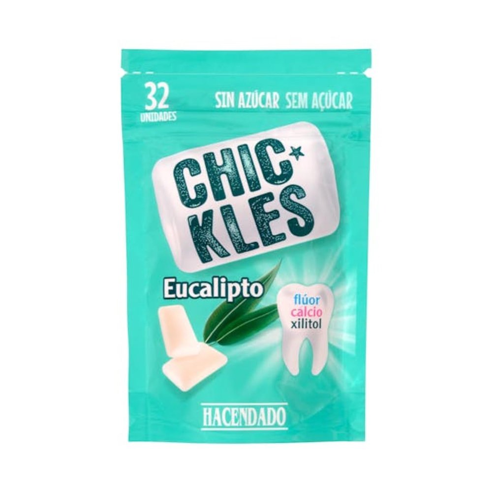 Eucalyptus Chewing Gum Dragees, 12-Pack
