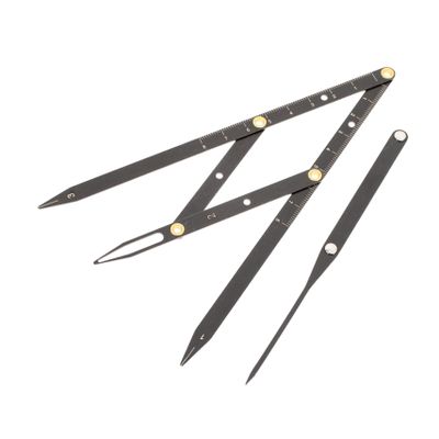 Sliding Stainless Steel Eyebrow Measuring Tool, Golden Ratio