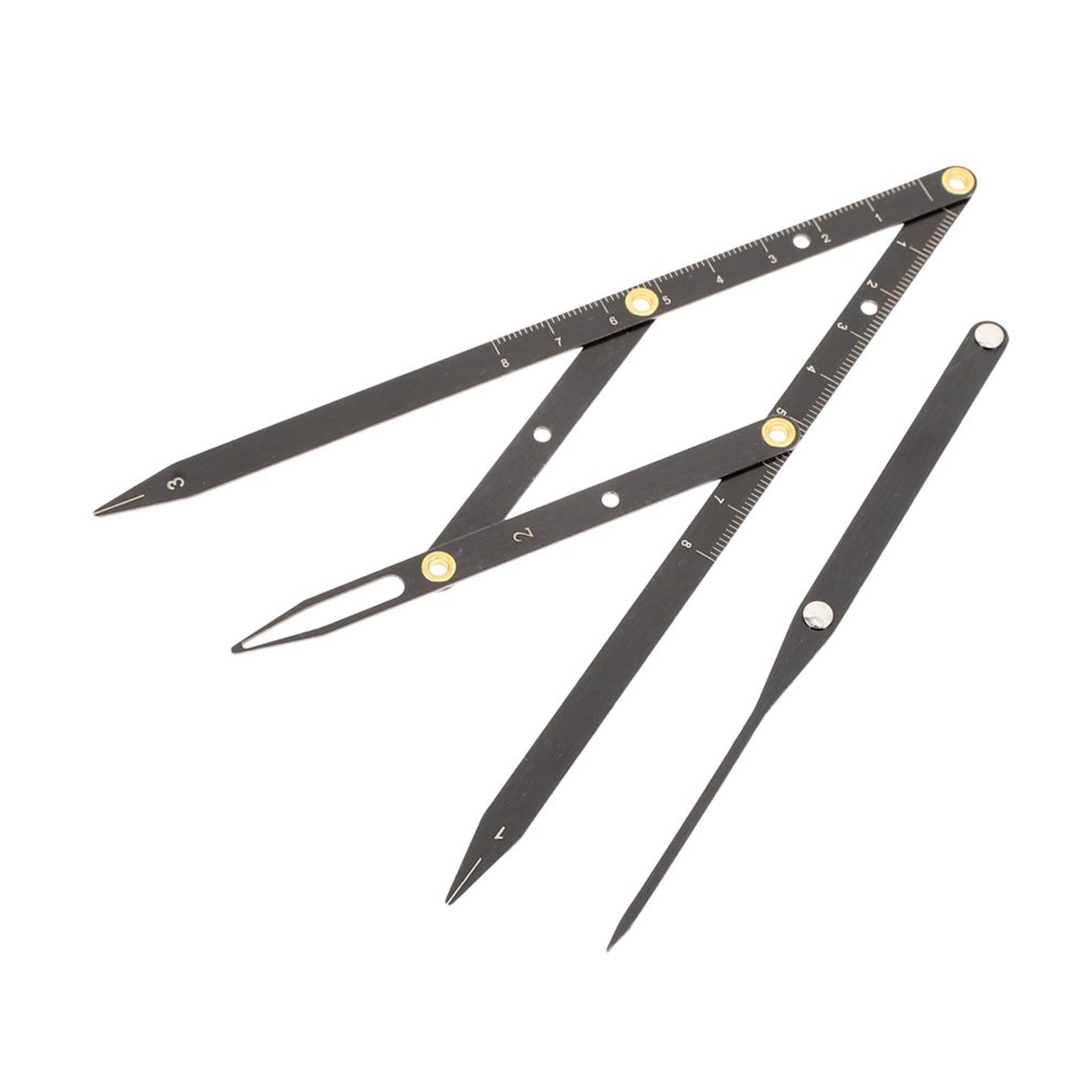 Sliding Stainless Steel Eyebrow Measuring Tool, Golden Ratio