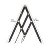 Sliding Stainless Steel Eyebrow Measuring Tool, Golden Ratio view 2
