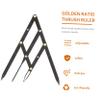 Sliding Stainless Steel Eyebrow Measuring Tool, Golden Ratio view 3