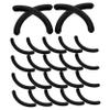 Healvian 24-Piece Black Rubber Eyelash Curler Replacement Pads view 1