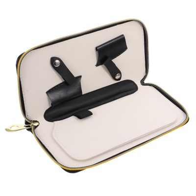 Homoyoyo Lightweight Leather Scissor Case with 2 Compartments