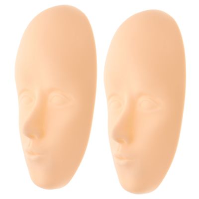 Silicone Practice Skin for Face, 2 Pieces, Flexible and Odorless