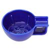 LRXIYODE Ceramic Shaving Soap Bowl, Blue, with Handle, Large Capacity view 1