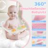 Aragallant Baby Bath Seat from 6 Months, Bath Seat with 4 Strong Suction Cups, Non-Slip Baby Bath Seat with Toys, Safe Bath Chair for Toddlers (Pink) view 3