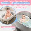 Aragallant Baby Bath Seat from 6 Months, Bath Seat with 4 Strong Suction Cups, Non-Slip Baby Bath Seat with Toys, Safe Bath Chair for Toddlers (Pink) view 4