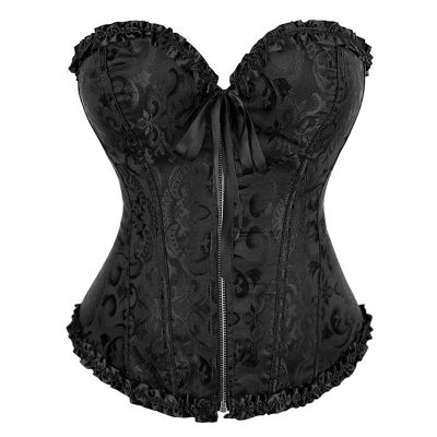 Surttan Women's Full-Bust Vintage Halloween Corset Top