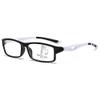VEVESMUNDO Progressive Multifocal Reading Glasses with Blue-Light Filter, Rectangular, for Men and Women, 1 Pair, Black & White, +2.0 view 1