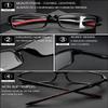 VEVESMUNDO Progressive Multifocal Reading Glasses with Blue-Light Filter, Rectangular, for Men and Women, 1 Pair, Black & White, +2.0 view 4