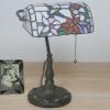 ZSJSM UVIGE Piano Table Lamp with Pull-Chain Switch, 10-Inch Colorful Stained Glass Bird and Flower Design view 2