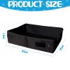 Travel Cat Litter Box, Foldable Portable Cat Toilet with Scoop, Waterproof Open Design with High Sides for Airplane, Car, and Camping view 2