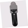 Leather Safety Razor Case, Black, with Snap Button view 2
