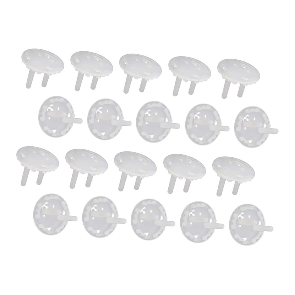 BESTonZON Childproof Outlet Covers, 20-Pack, Non-Slip ABS