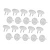 BESTonZON Childproof Outlet Covers, 20-Pack, Non-Slip ABS view 1