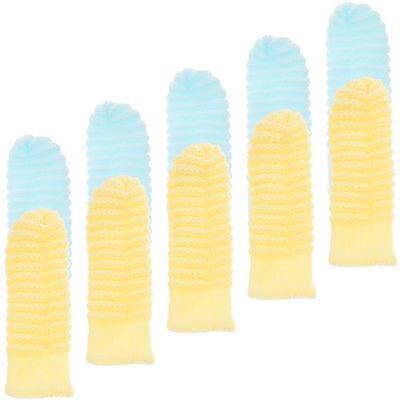 Dog Finger Toothbrushes, 10-Pack, Polyester, for Dogs and Puppies