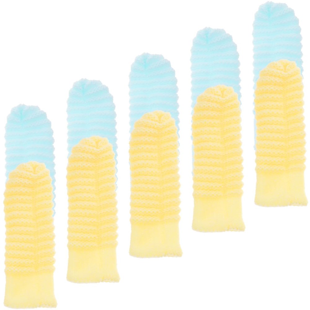 Dog Finger Toothbrushes, 10-Pack, Polyester, for Dogs and Puppies