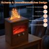 Vankarr Essential Oil Aroma Diffuser, Ultrasonic Humidifier and Aromatherapy Diffuser for Yoga, Office, and Bedroom, White (3L Flames) view 3