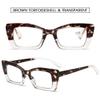 VEVESMUNDO Women's Cat-Eye Blue-Light-Filtering Glasses, No Prescription, Brown & Transparent view 3