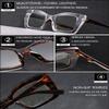 VEVESMUNDO Women's Cat-Eye Blue-Light-Filtering Glasses, No Prescription, Brown & Transparent view 4