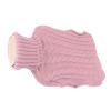 Bonbela 2,000 mL Rubber Hot Water Bottle Heating Pad, Burst-Resistant, with Removable Knitted Cover, Pink view 3