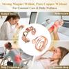 Vicmag 2 Magnetic Copper Rings for Women and Men, 3,800 Gauss Magnet, 8 view 4