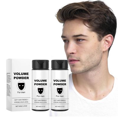 Texturizing Hair Powder for Men, Matte Finish and Maximum Volume, Pure Natural Ingredients, Long-Lasting Hold (2 Pack)