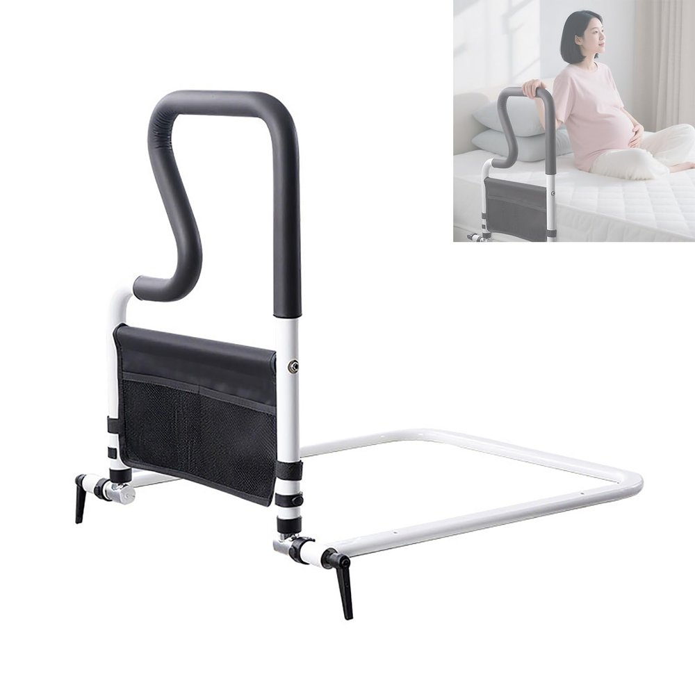 KJHWYXD Bed Rail Assist Bar with Storage Bag