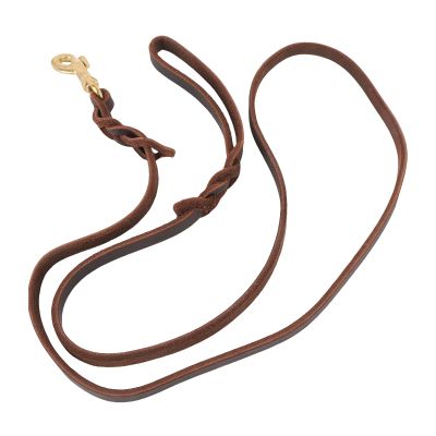 Yechiry Faux Leather Dog Leash with Carabiner Clip for Medium and Large Dogs