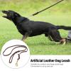 Yechiry Faux Leather Dog Leash with Carabiner Clip for Medium and Large Dogs view 2