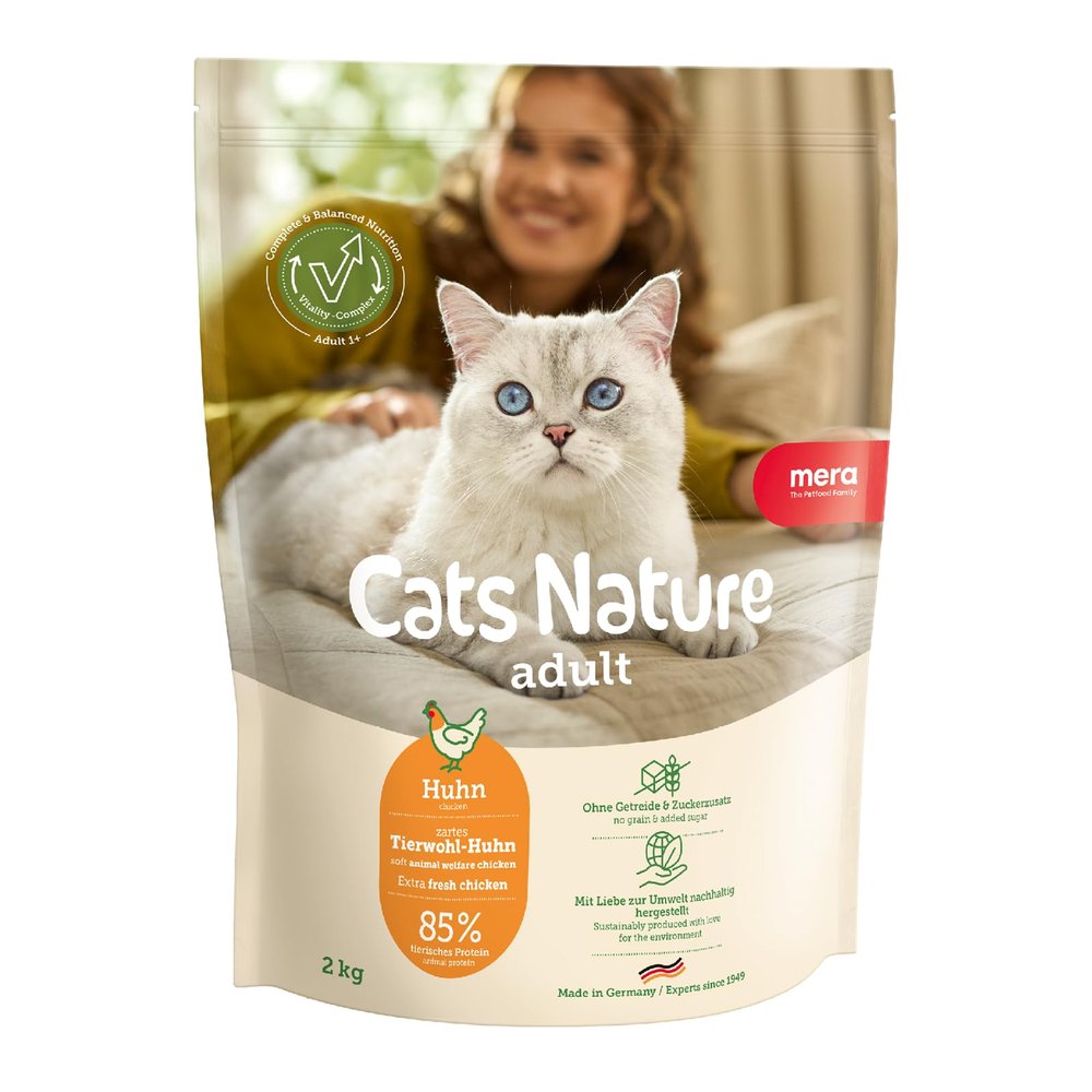 MERA Cats Nature Chicken, 400 g Dry Cat Food — Sugar- and Grain-Free