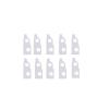 eufeifeiegds 10-Piece Power Switch Shrapnel Replacement Parts for 8504, 8509, 8148, 8591, 1919 Electric Hair Clippers, Silver/Gold (Silver) view 1