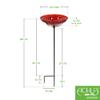 Bowl, Cradle and Stake, 30.5 cm, Red view 2