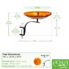35.6 cm Large Mandarin Bird Feeder with Rail Mount view 2