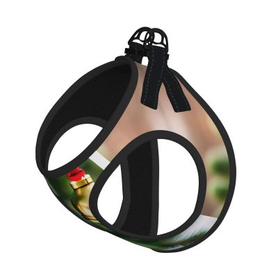 S Pet Leash Vest and Dog Harness with Christmas Tree and Bells