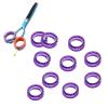 RASTKY 10-Piece Silicone Finger Rings for Barber Hair Scissors, Improved Comfort view 1