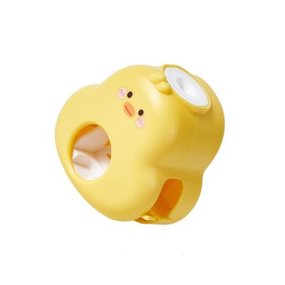 Wall-Mounted Duck-Shaped Automatic Toothpaste Squeezer with Toothbrush Holder