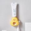 Wall-Mounted Duck-Shaped Automatic Toothpaste Squeezer with Toothbrush Holder view 4