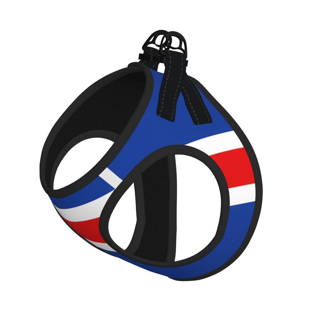 Pet Dog Harness, Size S, Iceland Flag, Adjustable, for Cats and Dogs