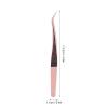 Fiber-Tip Eyelash Extension Tweezers, Stainless Steel, Precision Separation (#1) view 4