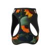 M Pet Leash Vest Dog Harness, Small Size, Orange Sunflower Print, Leash Set with Buckle, Outdoor Walking view 2